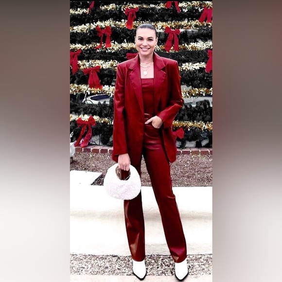 NWT Susana Monaco Faux Leather Jumpsuit - Picture 5 of 5